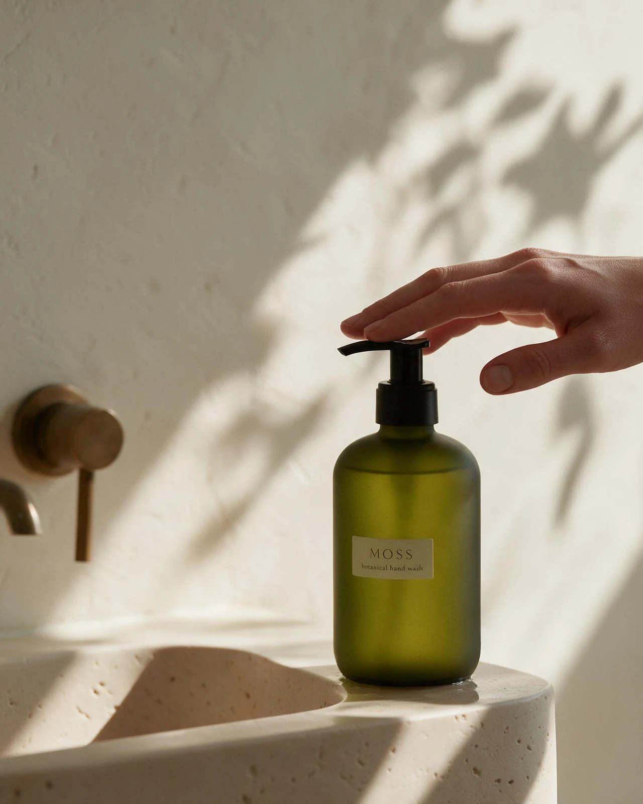 Moss hand wash shown in an everyday use setting